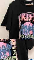 H&M Kiss schwarz T-Shirt XS / S Band Fan Neon 80er Hessen - Linden Vorschau