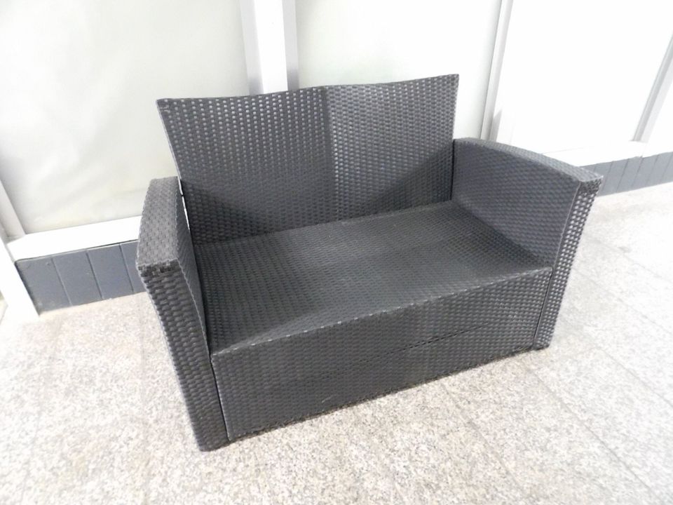 2 Sitzer Sofa Rattan Imitat outdoor Gastro Top Tarrington House in