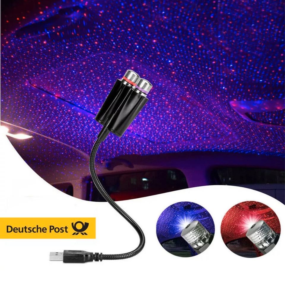 USB Autodach Atmosphäre Sternenhimmel Lampe LED Projektor Licht in