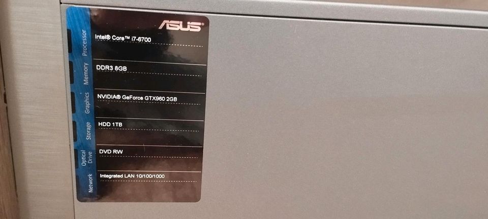 PC Asus Intel Core i7, Windows 10 inkl. Tastatur und Maus in Weilheim