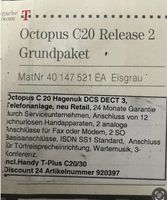 Octapus C30 Telefonanlage isdn inkl Hagenuk DECT Nordrhein-Westfalen - Wülfrath Vorschau