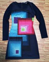 Desigual Kleid blau mit bunten grafischen Muster Größe S Leipzig - Möckern Vorschau