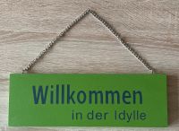 Schild Holzschild willkommen in der Idylle Baden-Württemberg - Kandern Vorschau