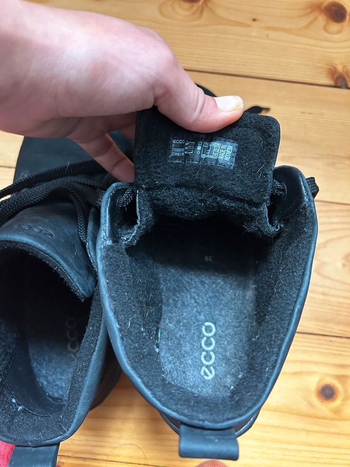 Ecco Stiefelette schwarz Leder gefüttert 39 Babett Boot Black in Bielefeld