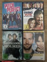 4 DVD‘s-Pitch Perfect,Swing Vote,Sherlock Holmes, Silver Linings Rheinland-Pfalz - Altenkirchen Vorschau