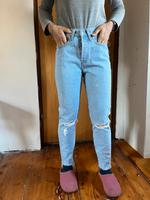 Levis Levi S Jeans mom high waist 27 Sommer hellblau W27 Hessen - Langgöns Vorschau