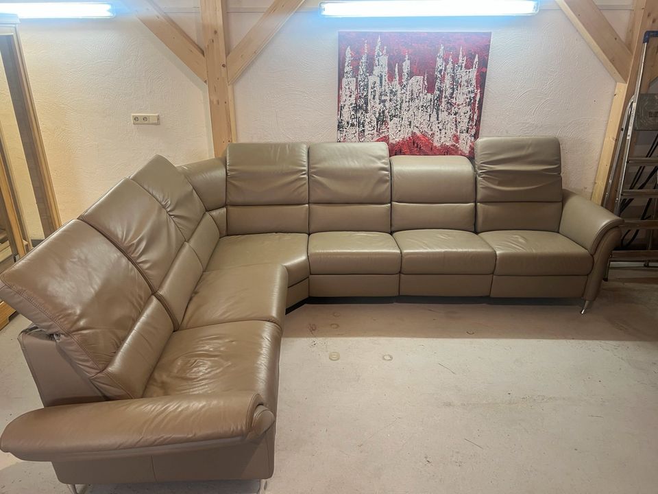 Elektrische Leder Couch - Sofa in Bruchsal