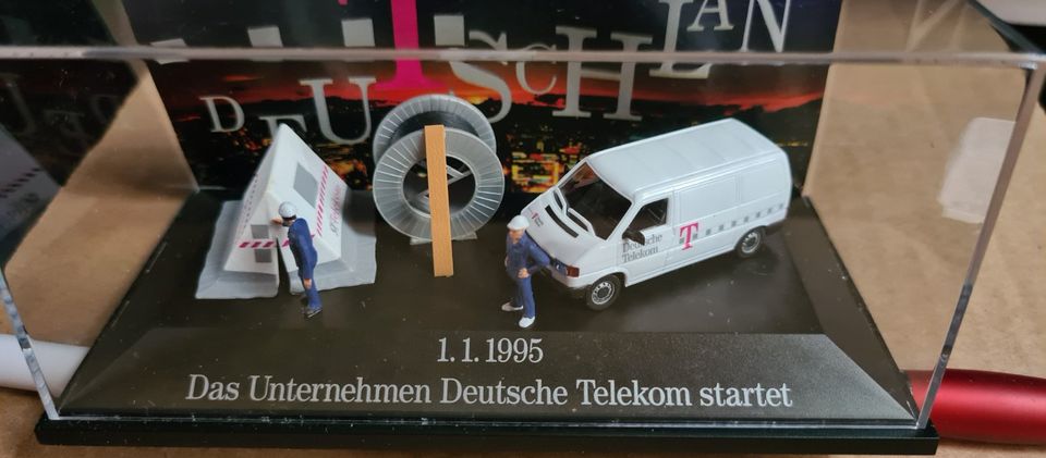 Diorama: Deutsche Telekom AG, Bautrupp, VW Transporter, 1:87, OVP in Rheda-Wiedenbrück