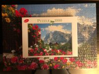 Puzzle 1000 Teile Garten Blumen Berge Berghütte München - Sendling-Westpark Vorschau