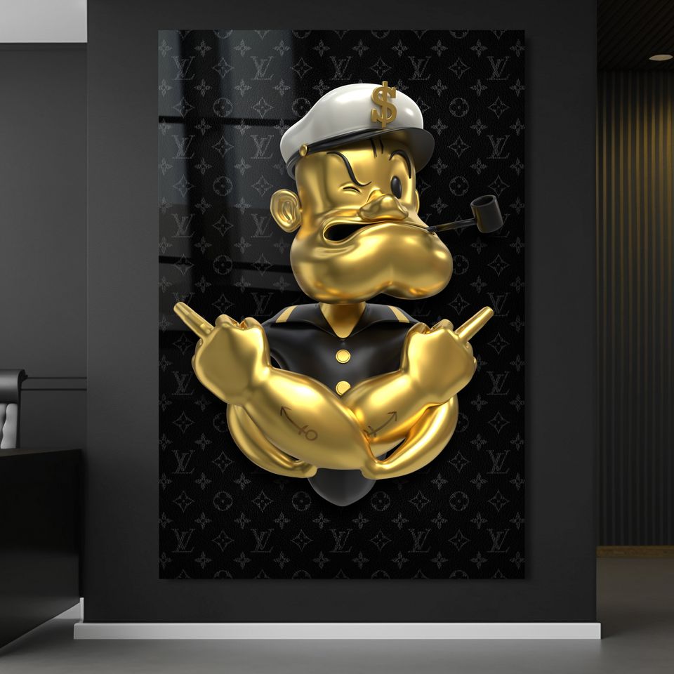 2024, Neueste Mode Luxus Wandbilder Haus Gold Deko Luxusmodemarke in Stuttgart