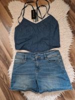 Damen Set kurze Jeanshose Short plus Top Neu Baden-Württemberg - Lobbach Vorschau