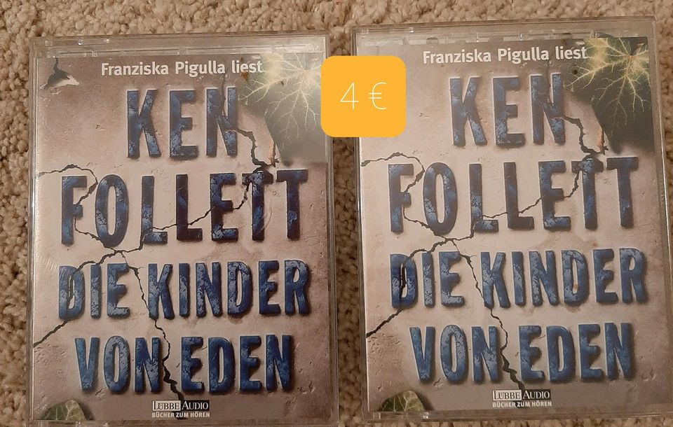 Ken Follett "Die Kinder von Eden" auf Kassetten in Bad Nenndorf