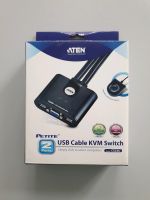 2-Port-USB-VGA-Kabel-KVM-Switch mit Remote-Port-Wähler Sachsen-Anhalt - Aken Vorschau