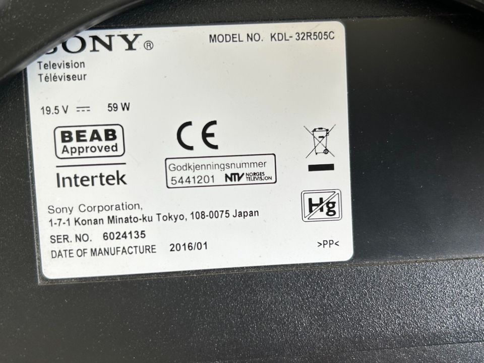Fernseher Sony KDL- 32R505C in Aachen