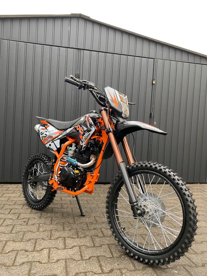 Pit Bike 150ccm KXD NEU Cross 19/16 Zoll Dirtbike Pit Bike Licht in Aschaffenburg