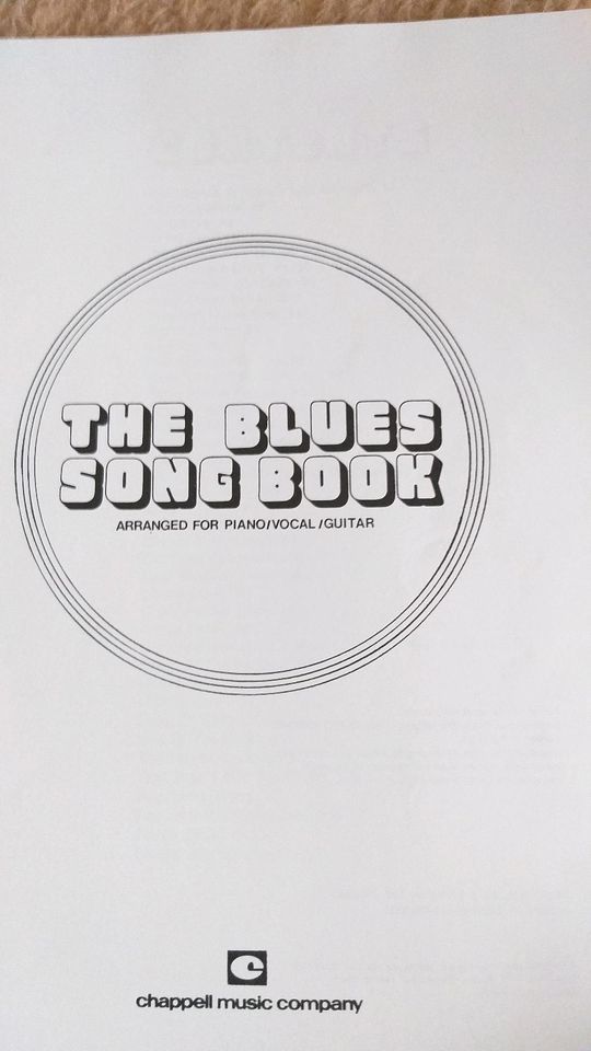 THE BLUES SONG BOOK für Piano, Gesang , Gitarre in Dresden