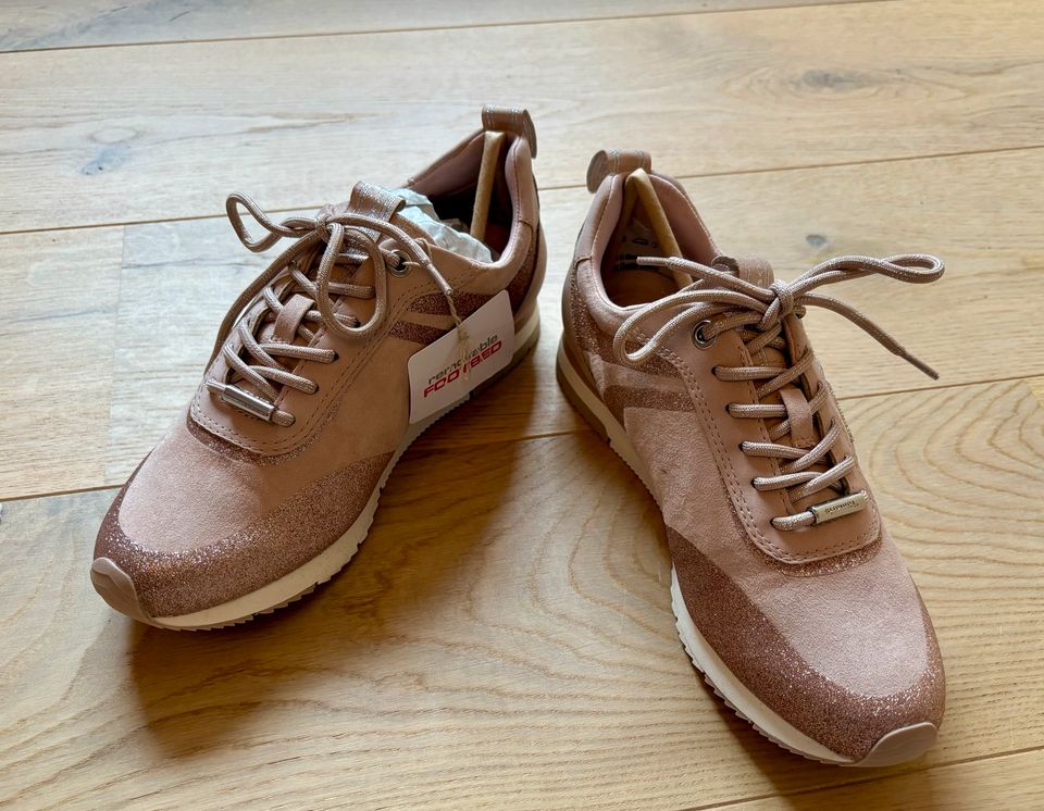 Tamaris Sneaker neu OVP Gr. 38 Rosé Glitzer in Wermelskirchen