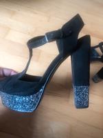 Pumps highheels bershka Glitzer Silber Berlin - Steglitz Vorschau