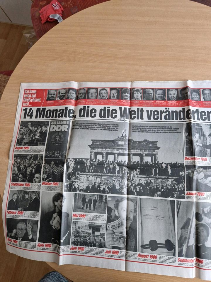 Original Bild Zeitung von 1989 in Taunusstein