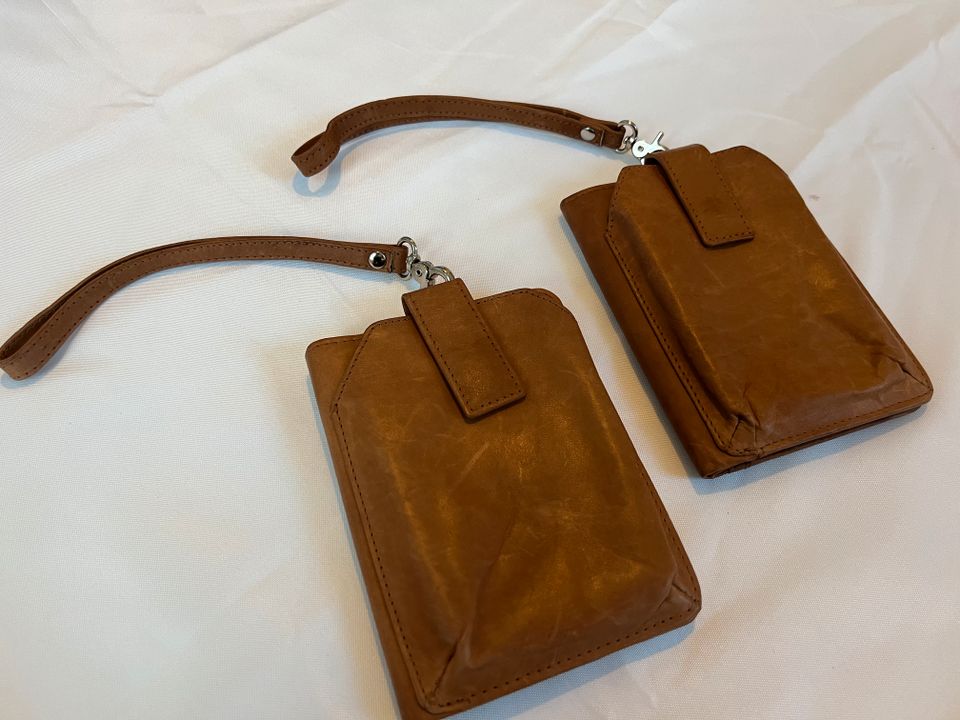 2x PORTEMONNAIES - BRIEFTASCHEN - Echtleder - Marke "HJP PFEIFLE" in Flensburg