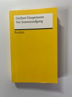 Reclambuch „Vor Sonnensufgang“ // Gerhart Hauptmann Bayern - Schernfeld Vorschau