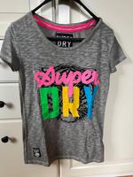 Superdry ❌ T-shirt grau mit buntem Druck und Tiger, Gr: S Bayern - Memmingen Vorschau