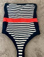 Boden Bandeau Badeanzug 40-42 L  blau-weiß-pink gestreift maritim Dortmund - Hombruch Vorschau