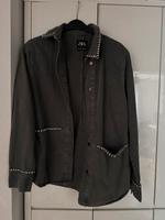 Zara Jeans Jacke Hemd L Glitzer Bayern - Rosenheim Vorschau