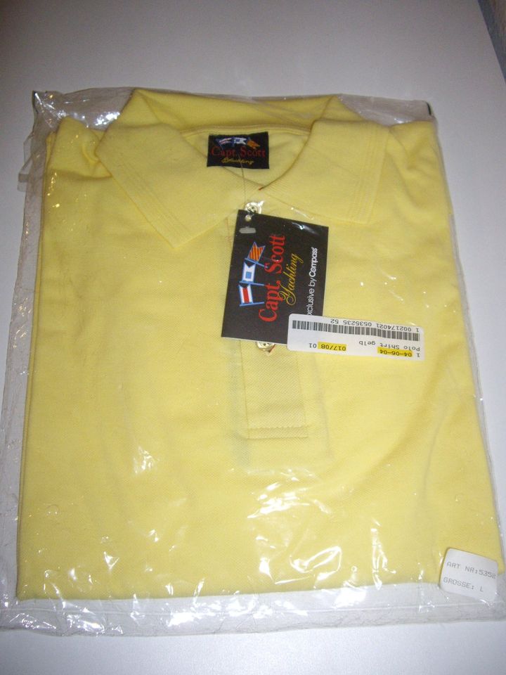 Polo Hemd Poloshirt gelb Größe L NEU in Bad Wildungen
