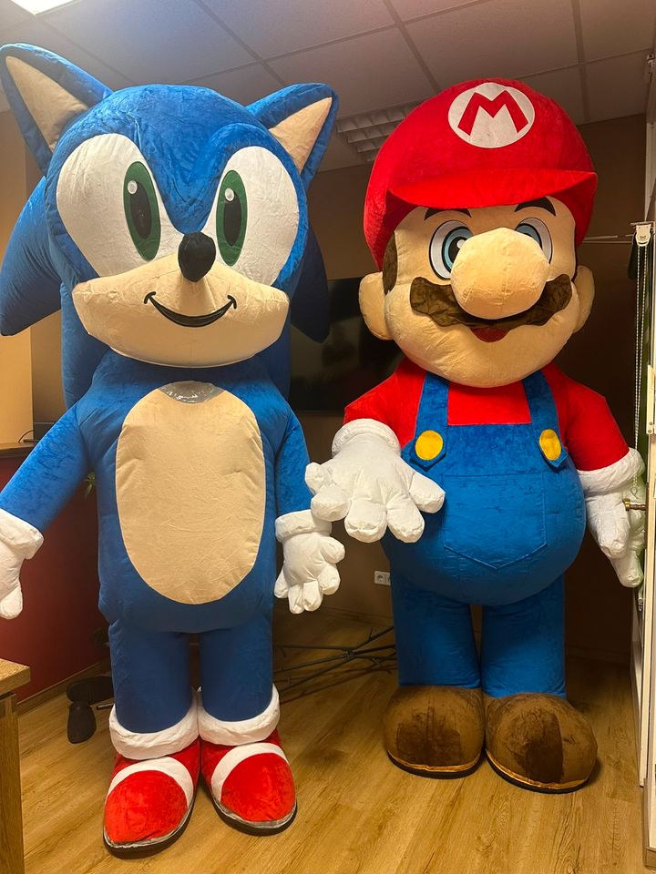 Super Mario, Sonic Kostüm XXL zu vermieten, Paw Patrol in Am Mellensee