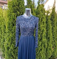 Kleid Maya Petite Gr. 40 blau Festliches Kleid Maxikleid Langarm Bayern - Ansbach Vorschau