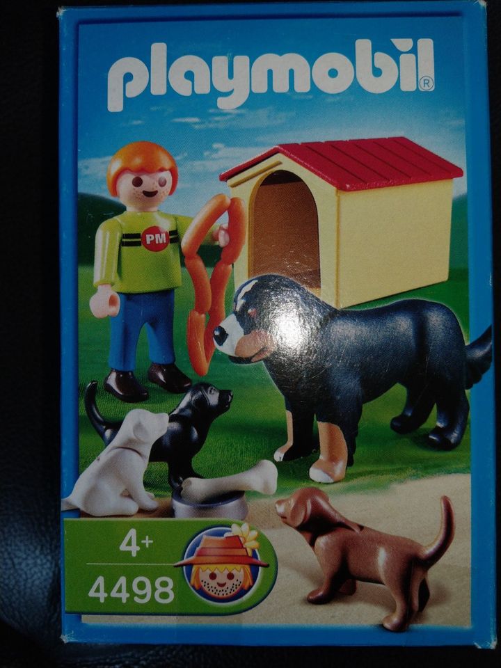 Playmobil Set Box 4498 Hundeset Berner Sennenhund mit Welpen in Hünxe