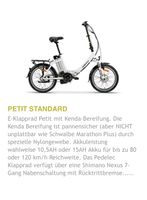 E-Bike (, Klapprad (20''), inkl. ErsatzAkku und Stützräder Wandsbek - Hamburg Tonndorf Vorschau