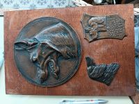 3 Bilder von Hunden auf Holz aus Bronze Schleswig-Holstein - Itzehoe Vorschau