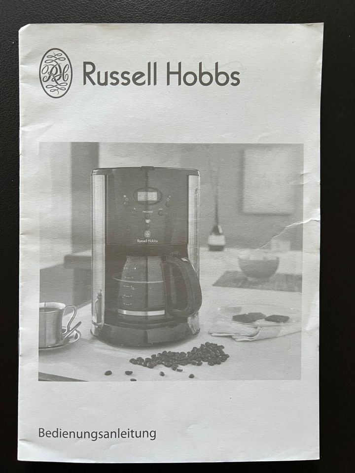 Russel Hobbs Kaffeemaschine schwarz Silber Timer in Bad Duerrenberg