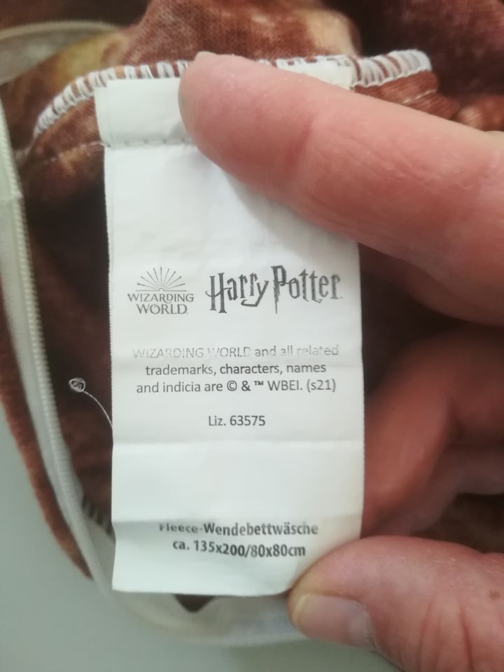 Fleece Bettwäsche von Harry Potter, Gr. 135x200 in Obing