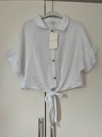 Crop Musselin Bluse mit Knoten Dresden - Tolkewitz Vorschau