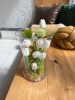 Deco Glasvase mit künstlicher Blumen Nordrhein-Westfalen - Hamm Vorschau