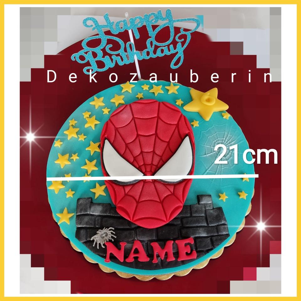 Deko Superhelden Batman Spider-Man Superhero Tortendeko Fondant in Waldsolms