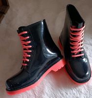 Gummistiefel Regen-Stiefeletten schwarz Neon-Pink 37 Schwentinental - Klausdorf Vorschau