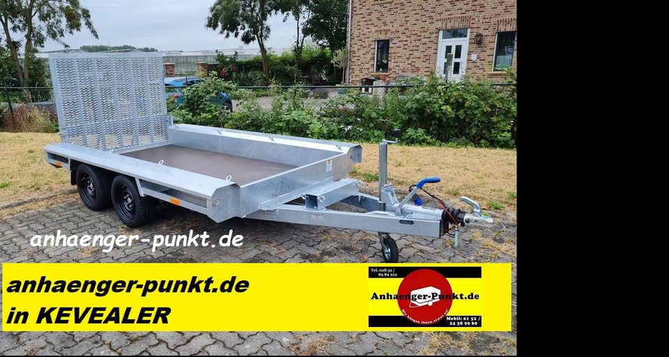 PKW ANHÄNGER Baumaschinen / Baggertransporter Tieflader 2700 kg in Rheinberg