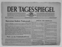 Zeitung "Der Tagesspiegel" vom 27. Juli 1946 Rheinland-Pfalz - Nickenich Vorschau