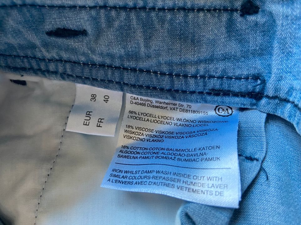 C&A Jeans / Hose | Lyocell | Blau | Knöpfe | Größe 38 / M | Neu in Köln