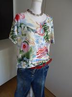 Leichter Pullover - m sommerlichen Motiven - Gr.48 Niedersachsen - Wolfsburg Vorschau
