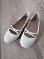 Tamaris Riemchen Ballerina Gr. 39 grau quartz neuwertig Sachsen - Strehla Vorschau