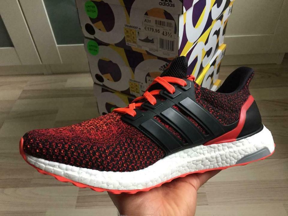 Adidas Ultra Boost 2.0 Solar Red Core Black Schwarz Rot Weiss