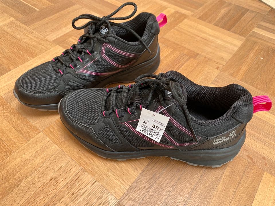 Sneaker Schuhe Jack Wolfskin 38 schwarz pink in Mörfelden-Walldorf
