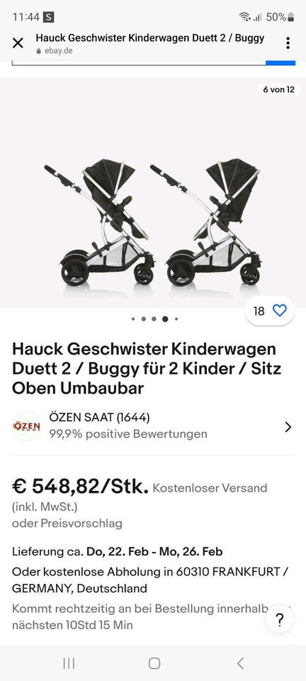 Kinderwagen Zwillinge in Kassel