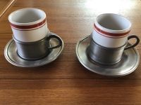 Espresso Tassen aus Porzellan und Zinn Eimsbüttel - Hamburg Niendorf Vorschau