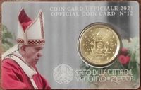 Vatikan Coin Card No.12 - 50 Cent Jahr 2021 Nordrhein-Westfalen - Mönchengladbach Vorschau